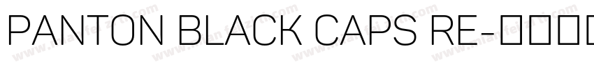 Panton Black Caps Re字体转换